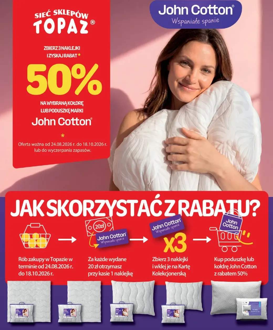 Kołdra John Cotton 220x200 cm +5 wariantów