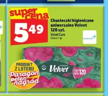 Chusteczki higieniczne uniwersalne Velvet