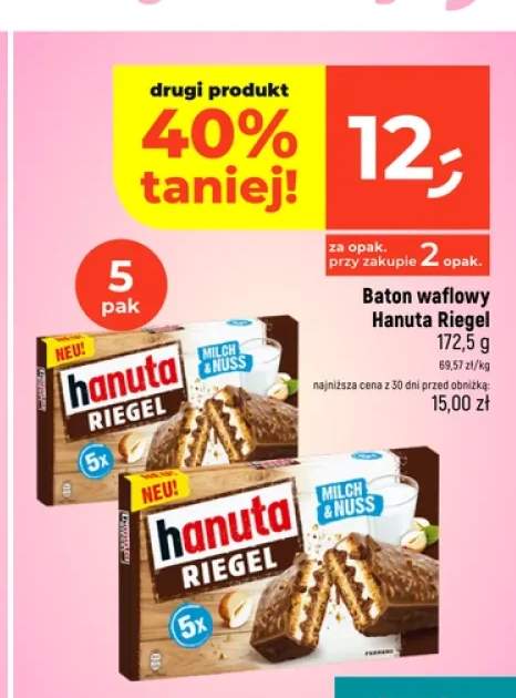 Baton waflowy Hanuta Riegel 5-pak