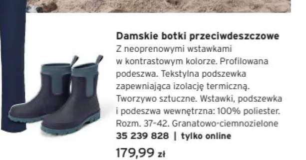 Damskie botki przeciwdeszczowe Tchibo