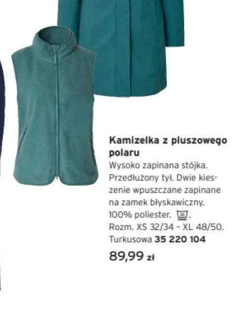 Kamizelka z pluszowego polaru