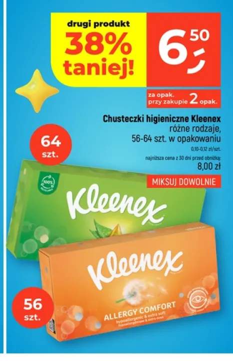 Chusteczki higieniczne Allergy Comfort Kleenex +1 wariant