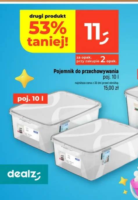 Pojemnik do przechowywania 10 l Rotho
