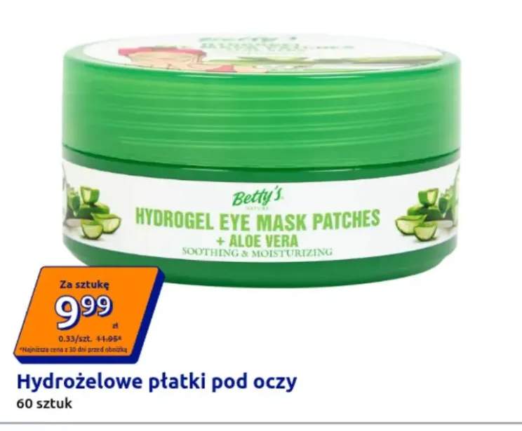 Hydrożelowe płatki pod oczy Betty's Nature