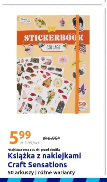 Książka z naklejkami Craft Sensations 50 arkuszy