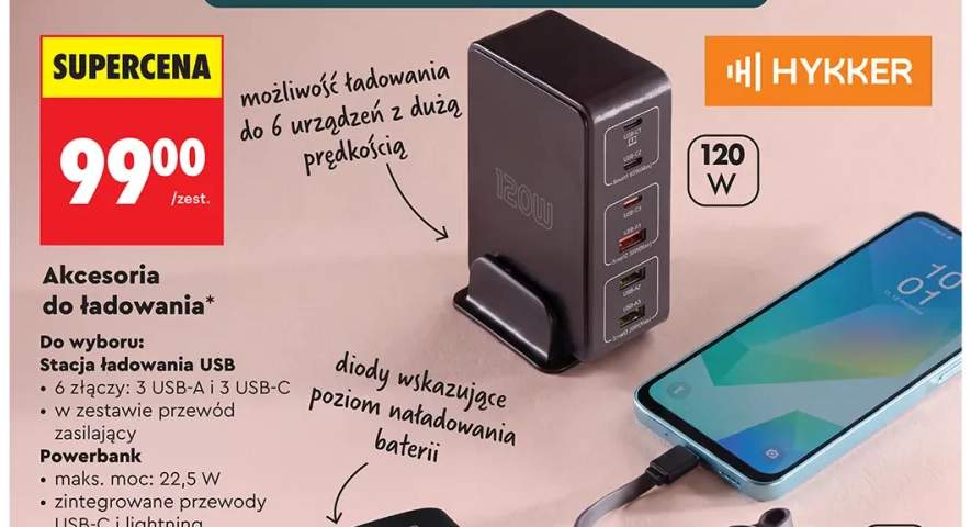 Stacja ładowania USB Hykker