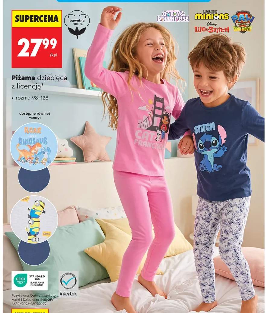 Piżama dziecięca z licencją