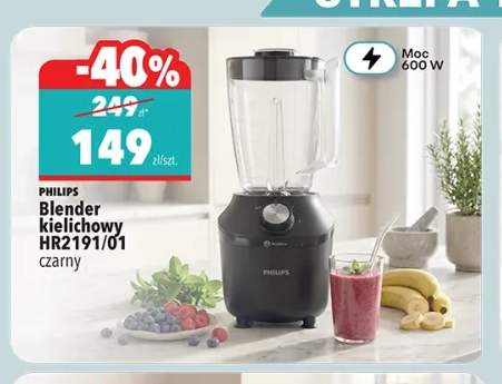 Blender kielichowy HR2191/01 czarny Philips