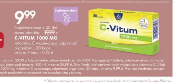 Witamina C wspierająca odporność organizmu C-Vitum 1000 mg