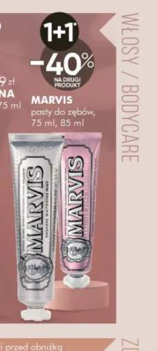 Pasta do zębów Smokers Whitening Mint Marvis +1 wariant