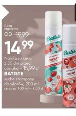 Suchy szampon do włosów Batiste +1 wariant