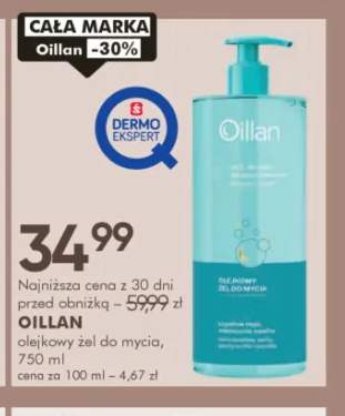 Olejkowy żel do mycia Oillan