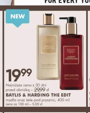 Żel pod prysznic Vanilla Seduction Baylis & Harding The Edit +1 wariant
