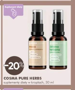 Suplement diety w kroplach Maca Cosma Pure Herbs +1 wariant