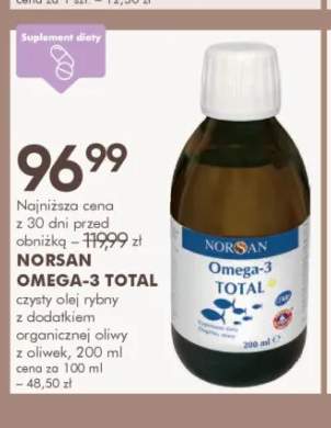 Olej rybny Omega-3 Total Norsan