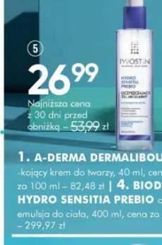 Oczyszczający żel micelarny Iwostin Hydro Sensitia Prebio