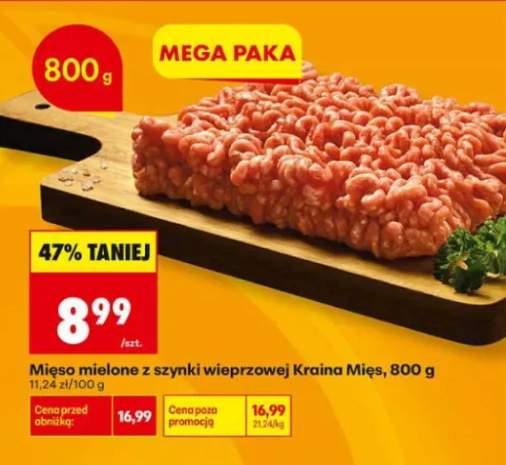 Mięso mielone z szynki wieprzowej Kraina Mięs