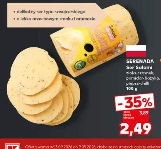 Ser salami zioła-czosnek Serenada +2 warianty