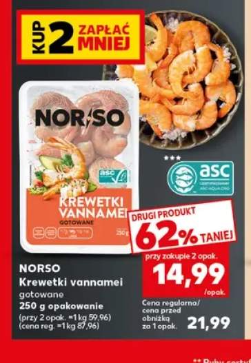 Krewetki vannamei gotowane Norso