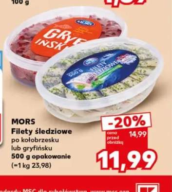 Filety śledziowe po kołobrzesku Mors +1 wariant