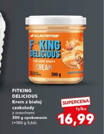 Krem z białej czekolady z orzechami Fitking Delicious Allnutrition