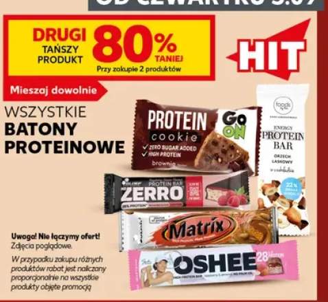Batony proteinowe +5 wariantów