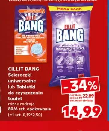 Ściereczki uniwersalne Cillit Bang +1 wariant