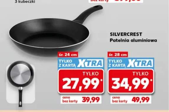 Patelnia aluminiowa 24 cm Silvercrest +1 wariant