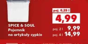 Pojemnik na artykuły sypkie 0,25 l Spice & Soul +2 warianty