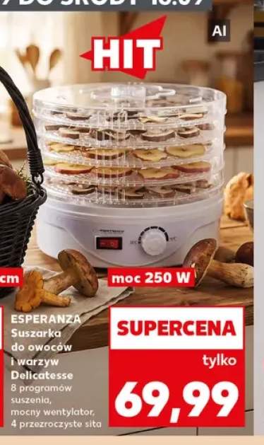 Suszarka do owoców i warzyw Delicatesse Esperanza