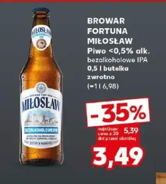 Piwo bezalkoholowe Browar Fortuna Miłosław IPA