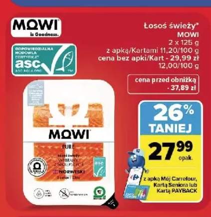 Łosoś świeży Mowi 2-pak