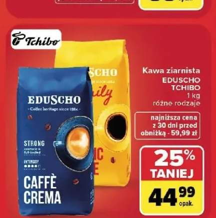 Kawa ziarnista Eduscho Tchibo Family +1 wariant