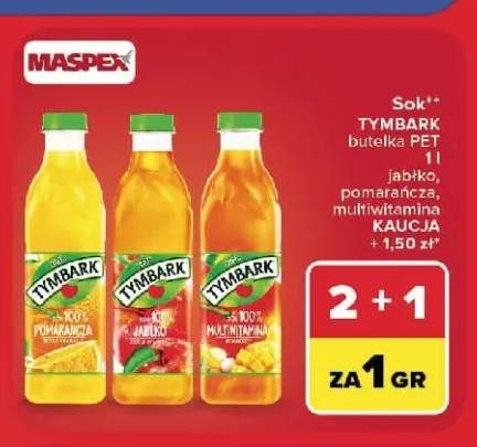 Sok Tymbark jabłko +2 warianty