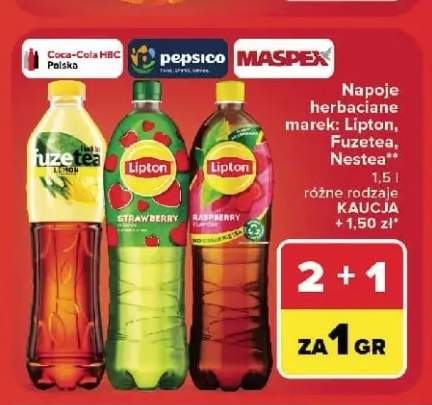 Napój herbaciany Fuzetea lemon +2 warianty