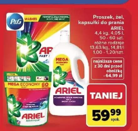 Żel do prania Ariel +2 warianty