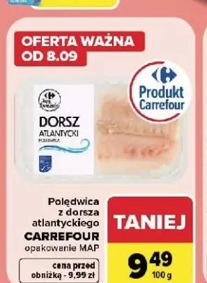 Polędwica z dorsza atlantyckiego Carrefour