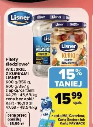 Filety śledziowe wiejskie Lisner +1 wariant