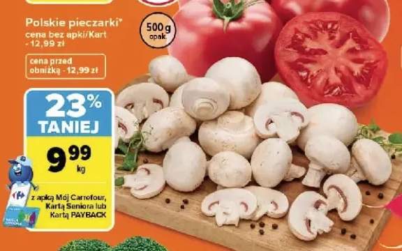 Polskie pieczarki Carrefour