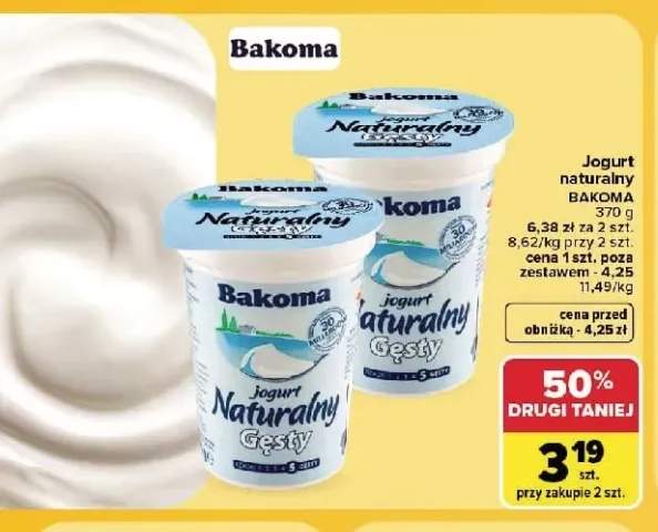 Jogurt naturalny Bakoma