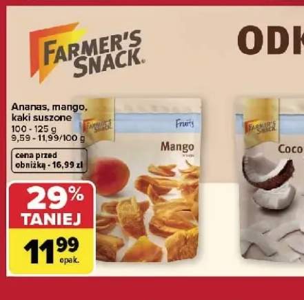 Ananas suszony Farmer's Snack +2 warianty