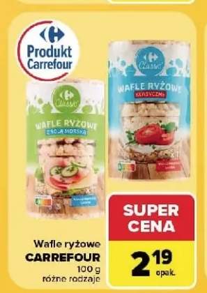 Wafle ryżowe z solą morską Carrefour +1 wariant