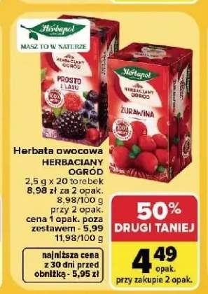 Herbata owocowa Herbaciany Ogród Prosto z lasu Herbapol +1 wariant
