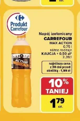 Napój izotoniczny Carrefour Max Action
