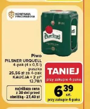 Piwo Pilsner Urquell 4-pak 500 ml