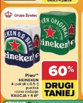 Piwo Heineken Original 4-pak 500 ml +1 wariant
