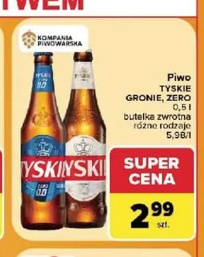 Piwo Tyskie Gronie +1 wariant