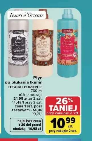 Płyn do płukania tkanin Tesori d'Oriente