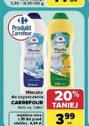 Mleczko do czyszczenia Fresh Carrefour +1 wariant