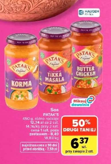 Sos Korma Patak's +2 warianty